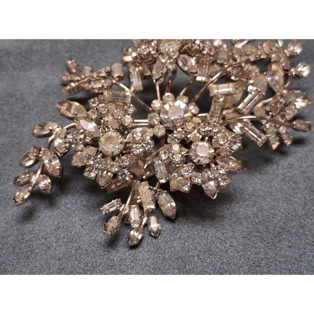 Schoffel Schreiner Rhinestone Brooch Vintage Austria Pin - Picture 6 of 10